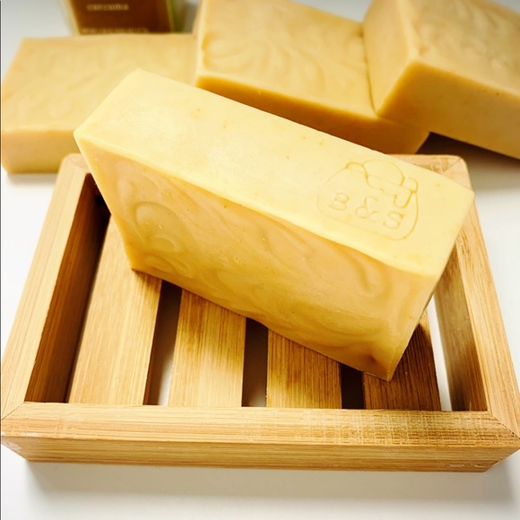 🔴SOLD OUT Turmeric Ginseng Soap Bar all natural handmade - Picture 4 of 5